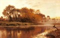 ラスト・グリーム・ウォーグレイブ・オン・テムズの風景 ベンジャミン・ウィリアムズ・リーダー川